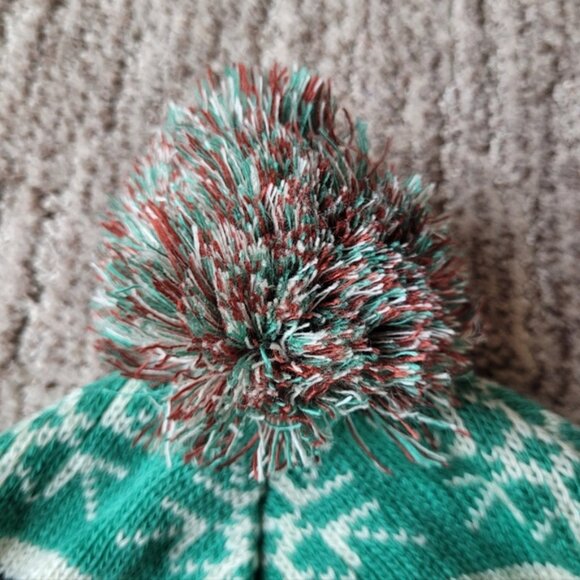 Brooks Run Merry Snowmen Knit Pom Pom Beanie Toque Hat Adult Unisex - Picture 4 of 14